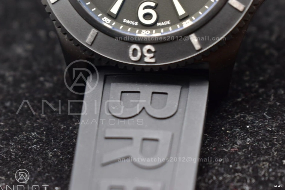Automatic Strap Superocean Black 1:1 Bezel On Black Edition Dial Best A2824 Black TF 44 Rubber 0523